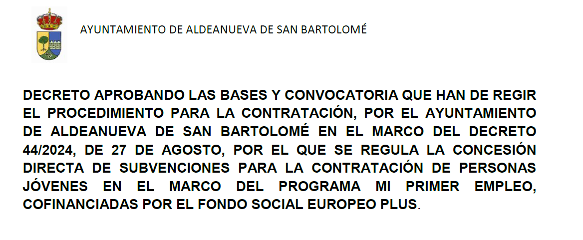 Decreto, bases convocatoria contratación JCCM, primer empleo